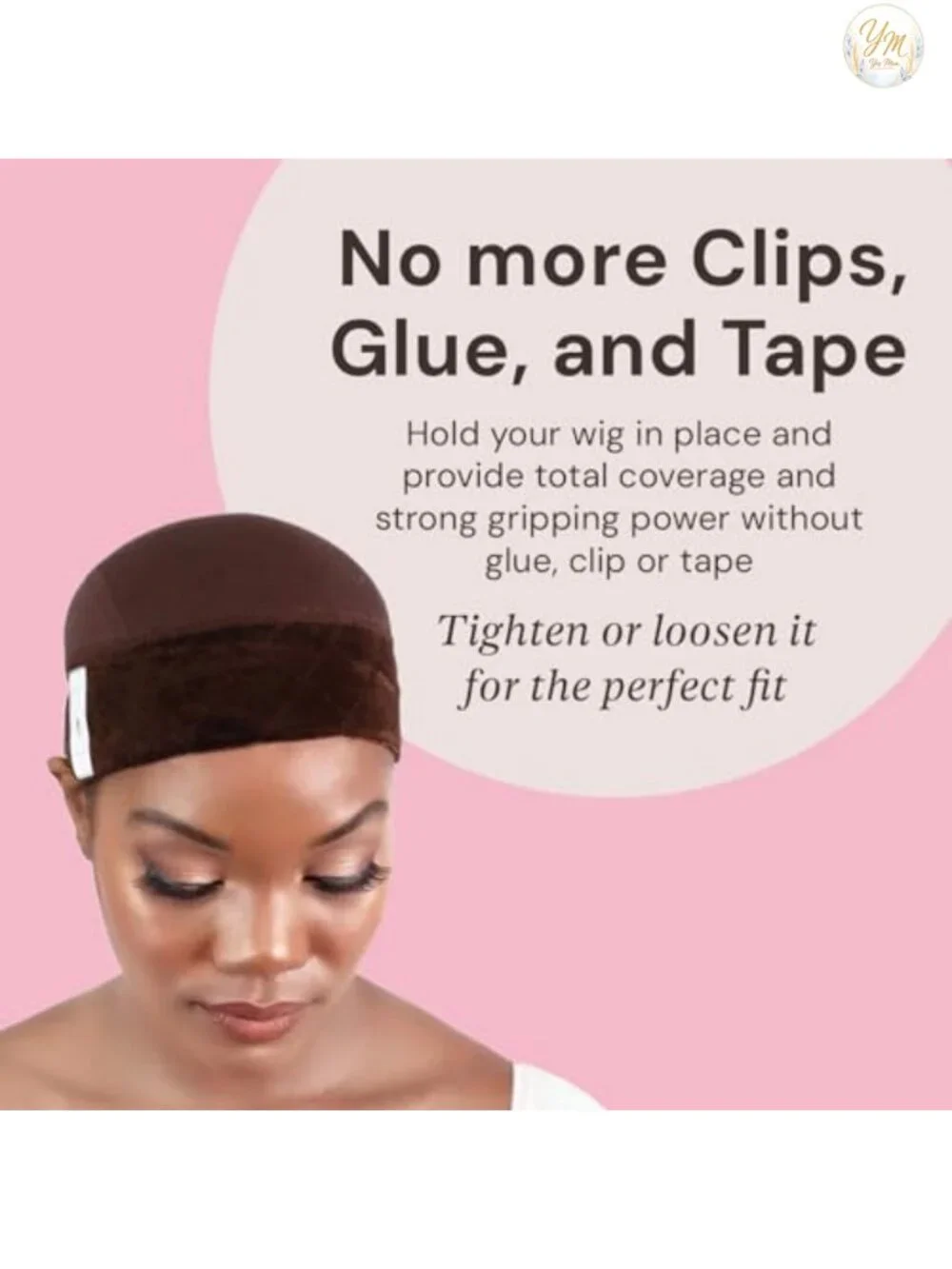 Non-Slip Wig Cap Adjustable Lightweight Glueless Wig Accessory
